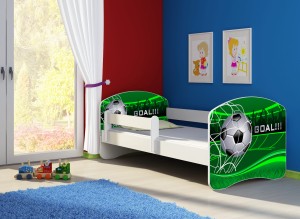 Łóżko dziecięce z barierką 180x80, ACMA II - Gol