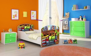 Łóżko dziecięce 160x80, ACMA I - Ciuchcia