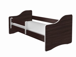Łóżko dziecięce z barierką HAPPY 180x80, ACMA III - Wenge + Wenge